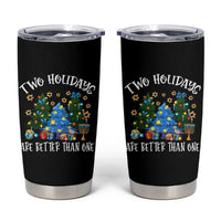 Christmas Hanukkah Tumbler Cup Two Holidays Are Better Than One Christmukkah Tree - Wonder Print Shop