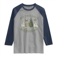 Funny Christmas Adult Humor Raglan Shirt Put Your Balls All Over Me Xmas Dirty Joke - Wonder Print Shop