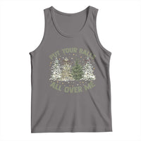 Funny Christmas Adult Humor Tank Top Put Your Balls All Over Me Xmas Dirty Joke - Wonder Print Shop