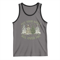 Funny Christmas Adult Humor Tank Top Put Your Balls All Over Me Xmas Dirty Joke - Wonder Print Shop