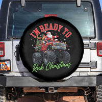 Christmas Monster Truck Spare Tire Cover I Am Ready To Rock Xmas Santa - Wonder Print Shop