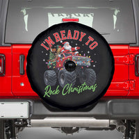 Christmas Monster Truck Spare Tire Cover I Am Ready To Rock Xmas Santa - Wonder Print Shop