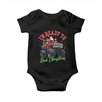 Christmas Monster Truck Baby Onesie I Am Ready To Rock Xmas Santa - Wonder Print Shop