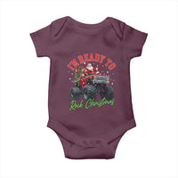Christmas Monster Truck Baby Onesie I Am Ready To Rock Xmas Santa - Wonder Print Shop