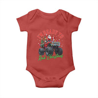 Christmas Monster Truck Baby Onesie I Am Ready To Rock Xmas Santa - Wonder Print Shop