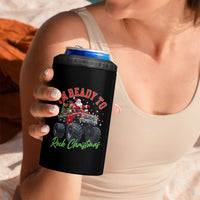Christmas Monster Truck 4 in 1 Can Cooler Tumbler I Am Ready To Rock Xmas Santa - Wonder Print Shop