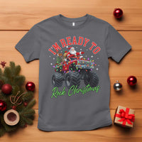 Christmas Monster Truck T Shirt I Am Ready To Rock Xmas Santa - Wonder Print Shop