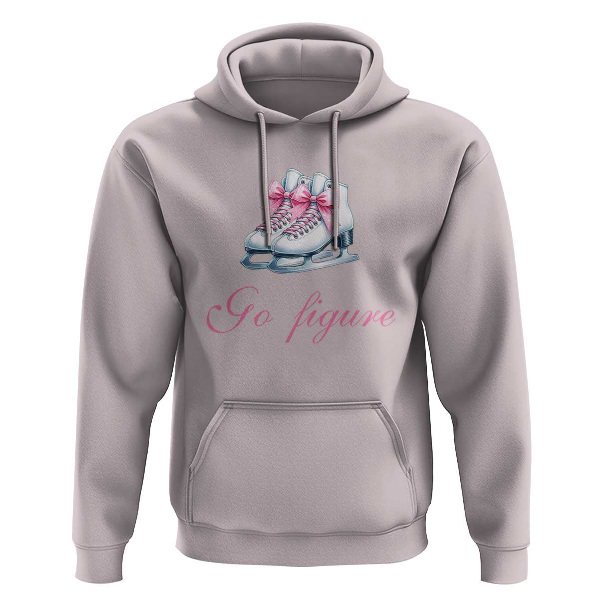 Figure Skater Hoodie Go Figure Coquette Pink Bow Ice Skating