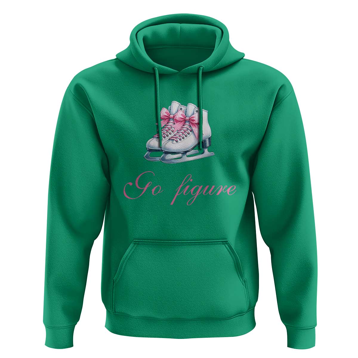 Figure Skater Hoodie Go Figure Coquette Pink Bow Ice Skating
