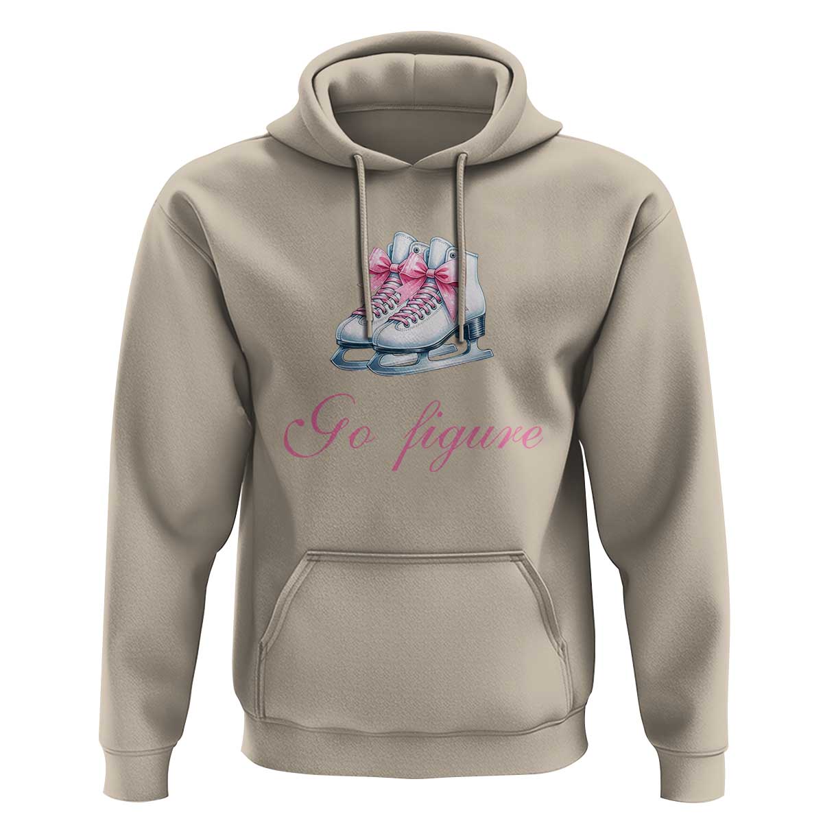 Figure Skater Hoodie Go Figure Coquette Pink Bow Ice Skating