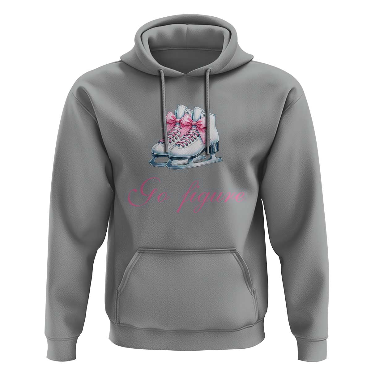 Figure Skater Hoodie Go Figure Coquette Pink Bow Ice Skating