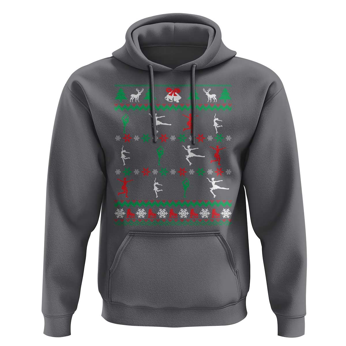 Funny Christmas Figure Ice Skating Skater Hoodie