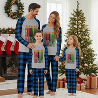 The 7 Principles Of Kwanzaa Plaid Pajama Set Kinara Candles African Heritage - Wonder Print Shop