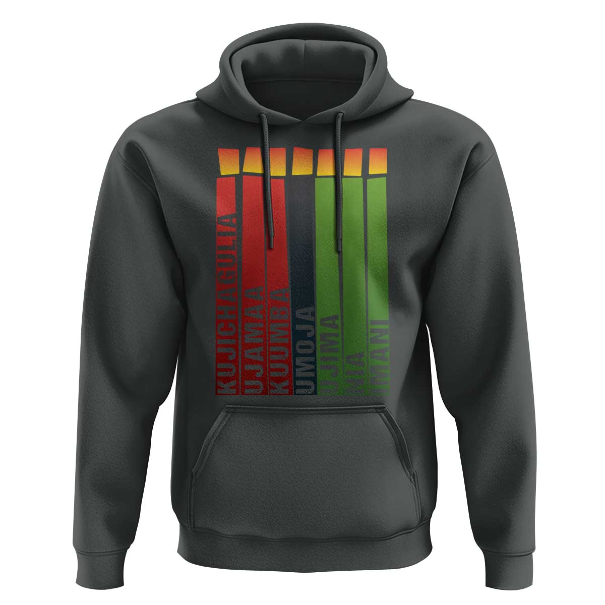 The 7 Principles Of Kwanzaa Hoodie Kinara Candles African Heritage
