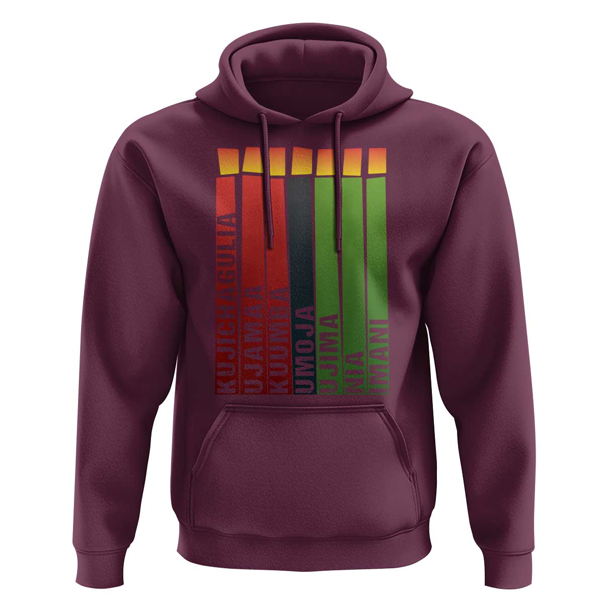 The 7 Principles Of Kwanzaa Hoodie Kinara Candles African Heritage