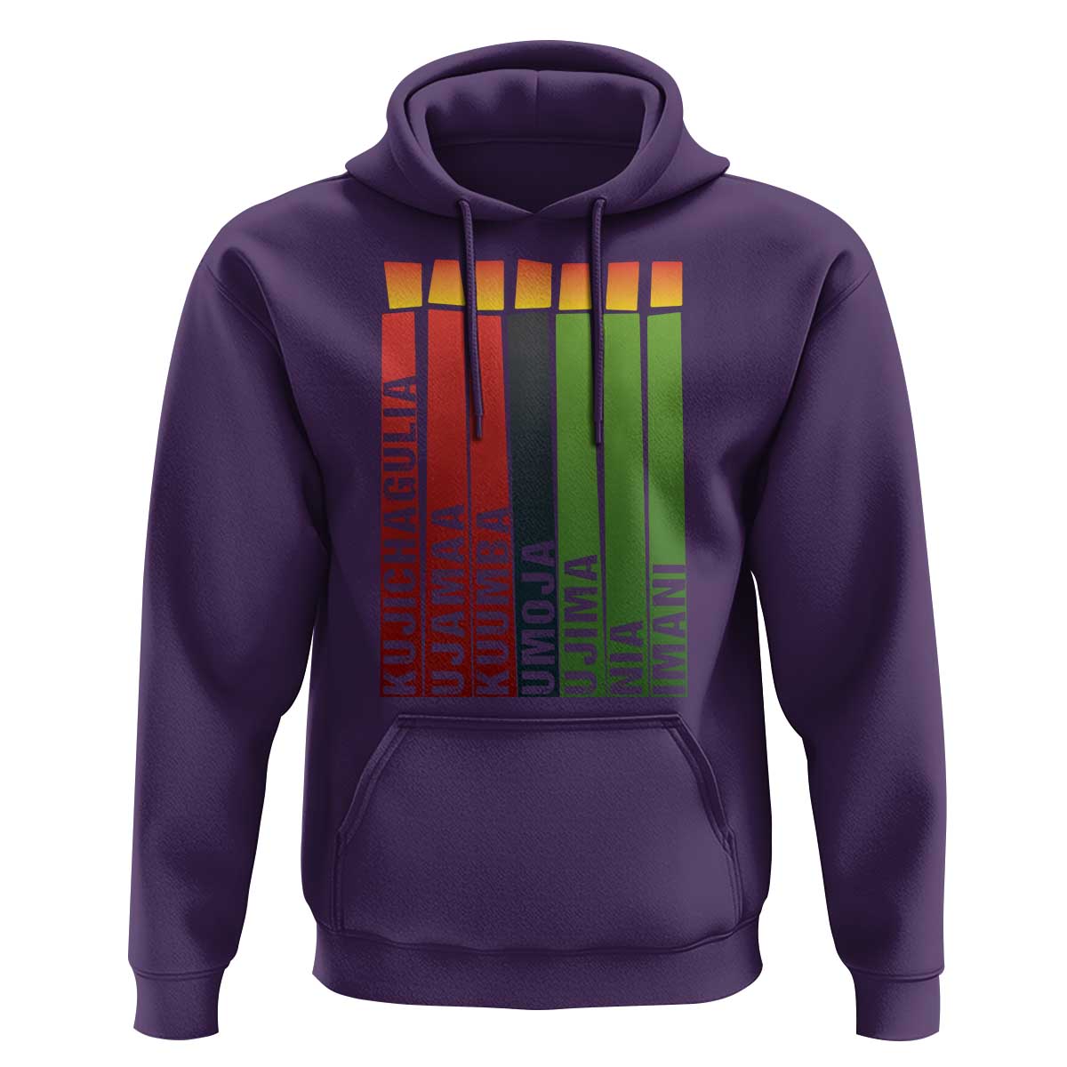 The 7 Principles Of Kwanzaa Hoodie Kinara Candles African Heritage