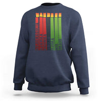 The 7 Principles Of Kwanzaa Sweatshirt Kinara Candles African Heritage - Wonder Print Shop