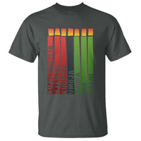 The 7 Principles Of Kwanzaa T Shirt Kinara Candles African Heritage - Wonder Print Shop