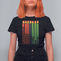 The 7 Principles Of Kwanzaa T Shirt For Women Kinara Candles African Heritage - Wonder Print Shop