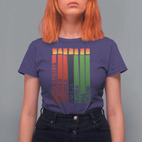 The 7 Principles Of Kwanzaa T Shirt For Women Kinara Candles African Heritage - Wonder Print Shop