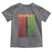 The 7 Principles Of Kwanzaa Toddler T Shirt Kinara Candles African Heritage