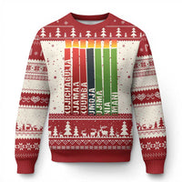 The 7 Principles Of Kwanzaa Ugly Christmas Sweater Kinara Candles African Heritage - Wonder Print Shop