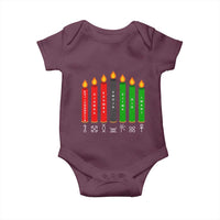 Nguzo Saba Symbols The 7 Principles Of Kwanzaa Baby Onesie Kinara Candles Symbol