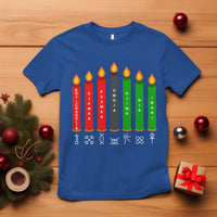 Nguzo Saba Symbols The 7 Principles Of Kwanzaa T Shirt Kinara Candles Symbol - Wonder Print Shop