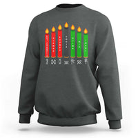Nguzo Saba Symbols The 7 Principles Of Kwanzaa Sweatshirt Kinara Candles Symbol - Wonder Print Shop