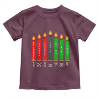 Nguzo Saba Symbols The 7 Principles Of Kwanzaa Toddler T Shirt Kinara Candles Symbol
