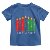 Nguzo Saba Symbols The 7 Principles Of Kwanzaa Toddler T Shirt Kinara Candles Symbol