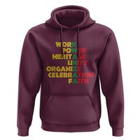 Kwanzaa Hoodie Work Power Heritage Unity Organize Celebration Faith African Heritage