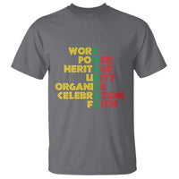 Kwanzaa T Shirt Work Power Heritage Unity Organize Celebration Faith African Heritage - Wonder Print Shop