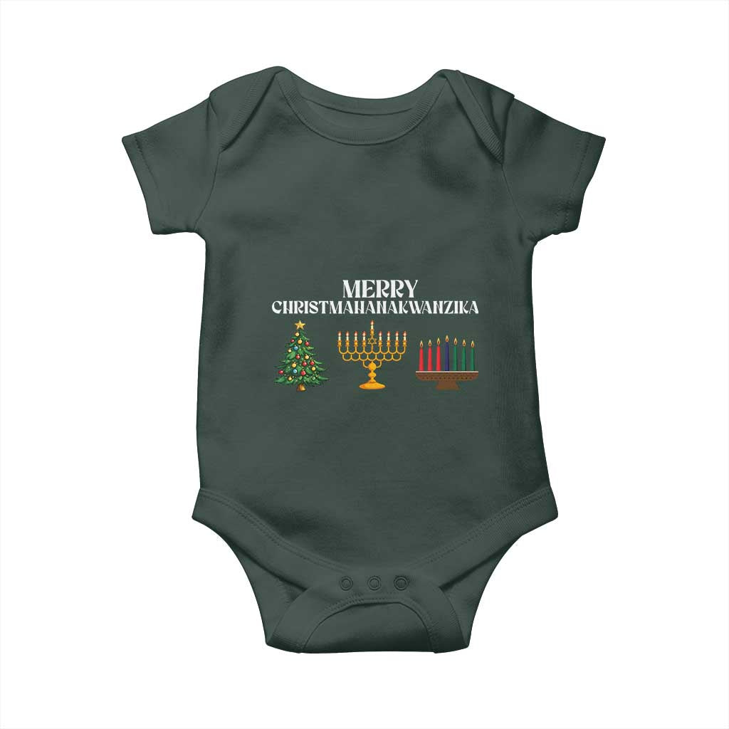 Merry Christmahanakwanzika Baby Onesie Christmas Hanukkah Kwanzaa