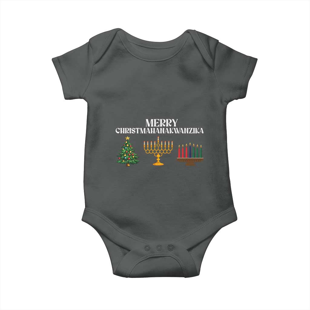 Merry Christmahanakwanzika Baby Onesie Christmas Hanukkah Kwanzaa