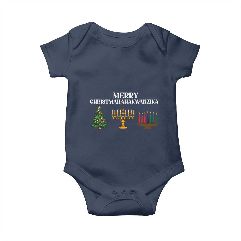 Merry Christmahanakwanzika Baby Onesie Christmas Hanukkah Kwanzaa