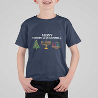 Merry Christmahanakwanzika T Shirt For Kid Christmas Hanukkah Kwanzaa - Wonder Print Shop