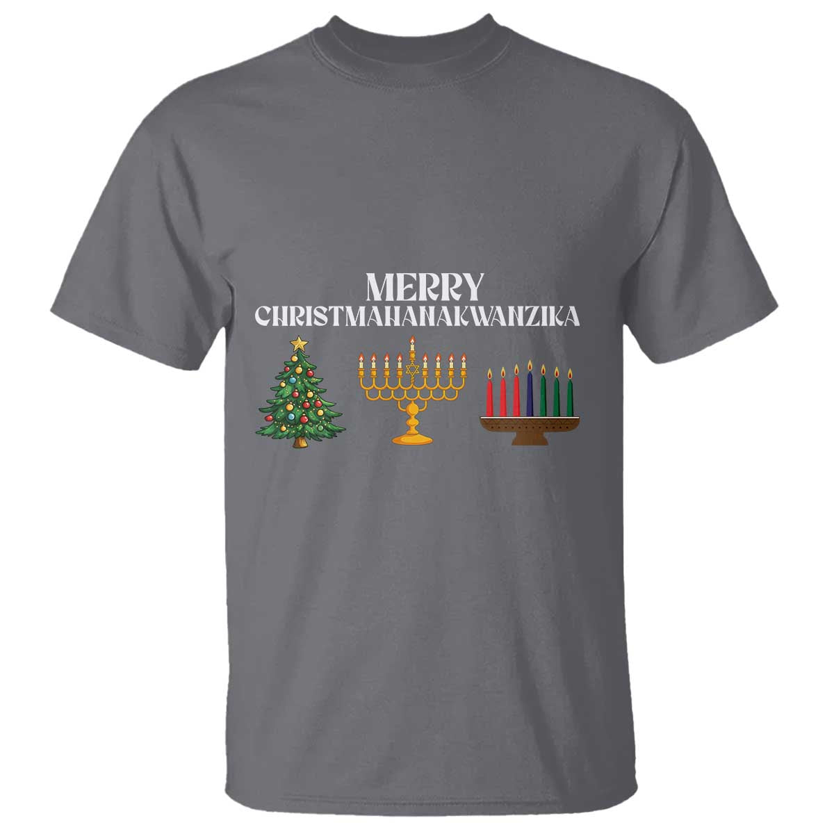 Merry Christmahanakwanzika T Shirt Christmas Hanukkah Kwanzaa - Wonder Print Shop