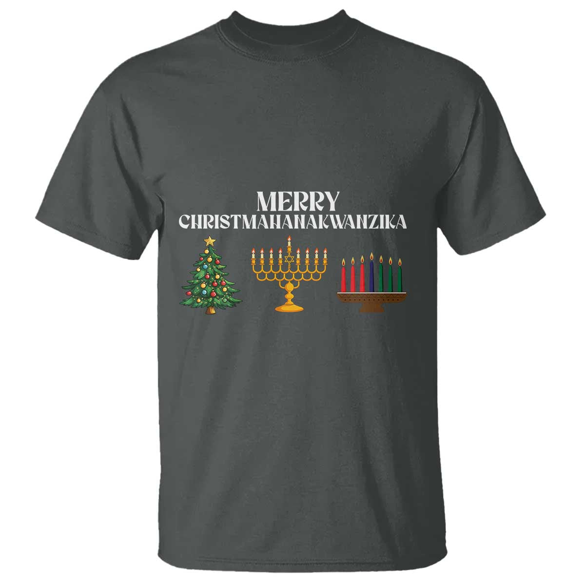 Merry Christmahanakwanzika T Shirt Christmas Hanukkah Kwanzaa - Wonder Print Shop