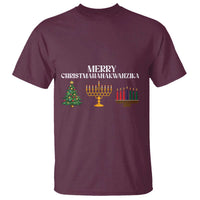 Merry Christmahanakwanzika T Shirt Christmas Hanukkah Kwanzaa - Wonder Print Shop