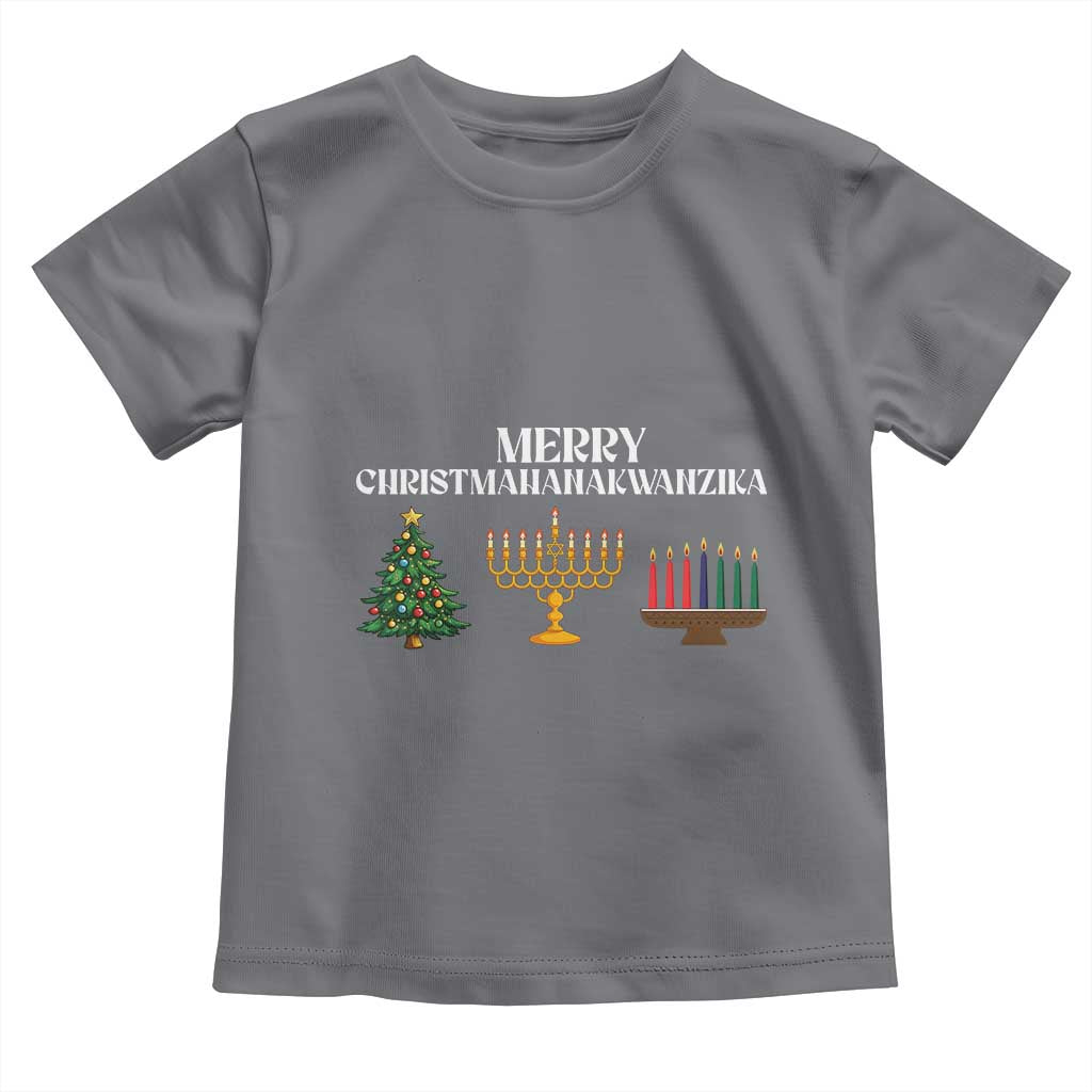 Merry Christmahanakwanzika Toddler T Shirt Christmas Hanukkah Kwanzaa