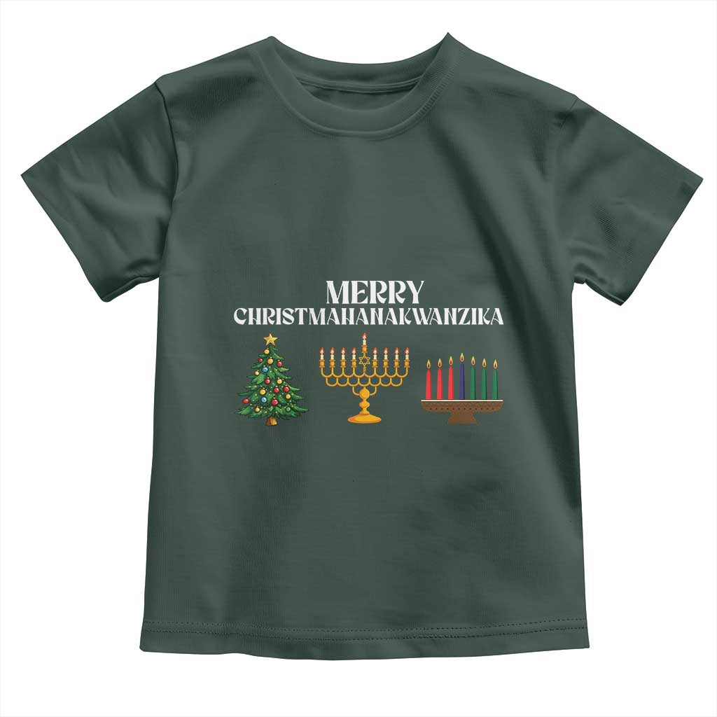 Merry Christmahanakwanzika Toddler T Shirt Christmas Hanukkah Kwanzaa