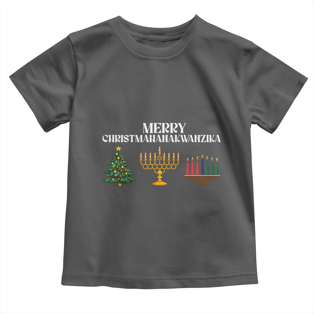 Merry Christmahanakwanzika Toddler T Shirt Christmas Hanukkah Kwanzaa