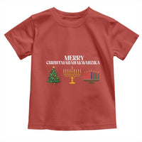 Merry Christmahanakwanzika Toddler T Shirt Christmas Hanukkah Kwanzaa