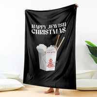 Happy Jewish Christmas Throw Blanket Chinese Noodle Asian Take Out - Wonder Print Shop