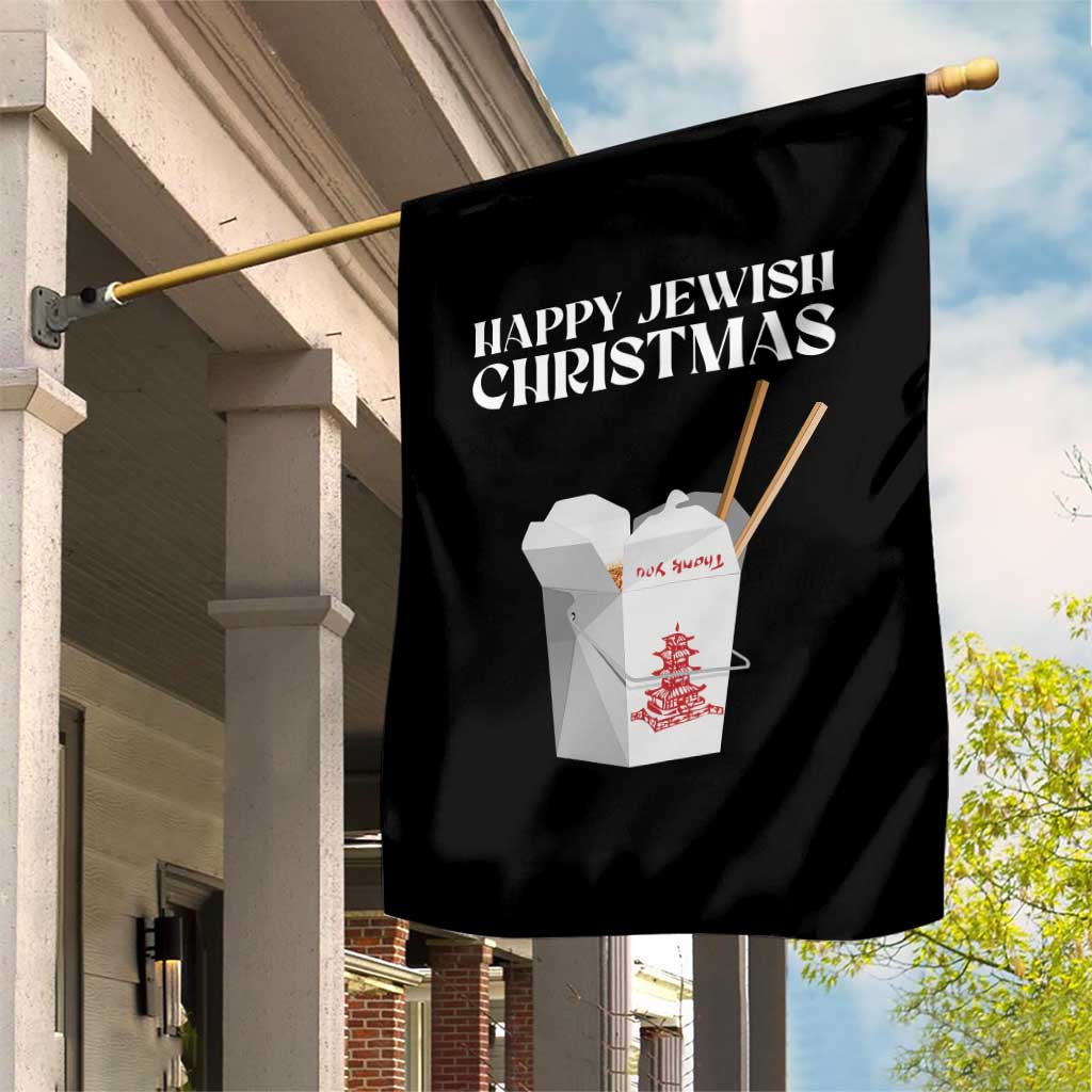 Happy Jewish Christmas Garden Flag Chinese Noodle Asian Take Out - Wonder Print Shop