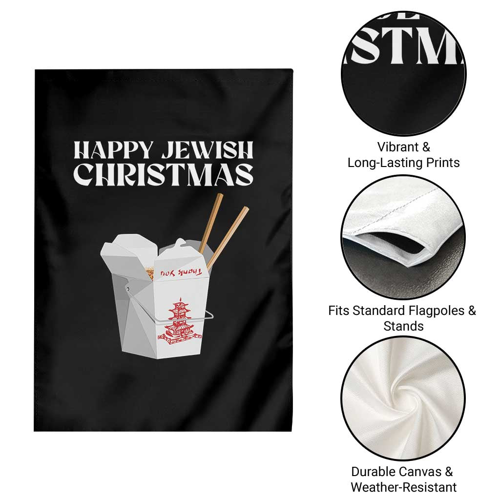 Happy Jewish Christmas Garden Flag Chinese Noodle Asian Take Out - Wonder Print Shop