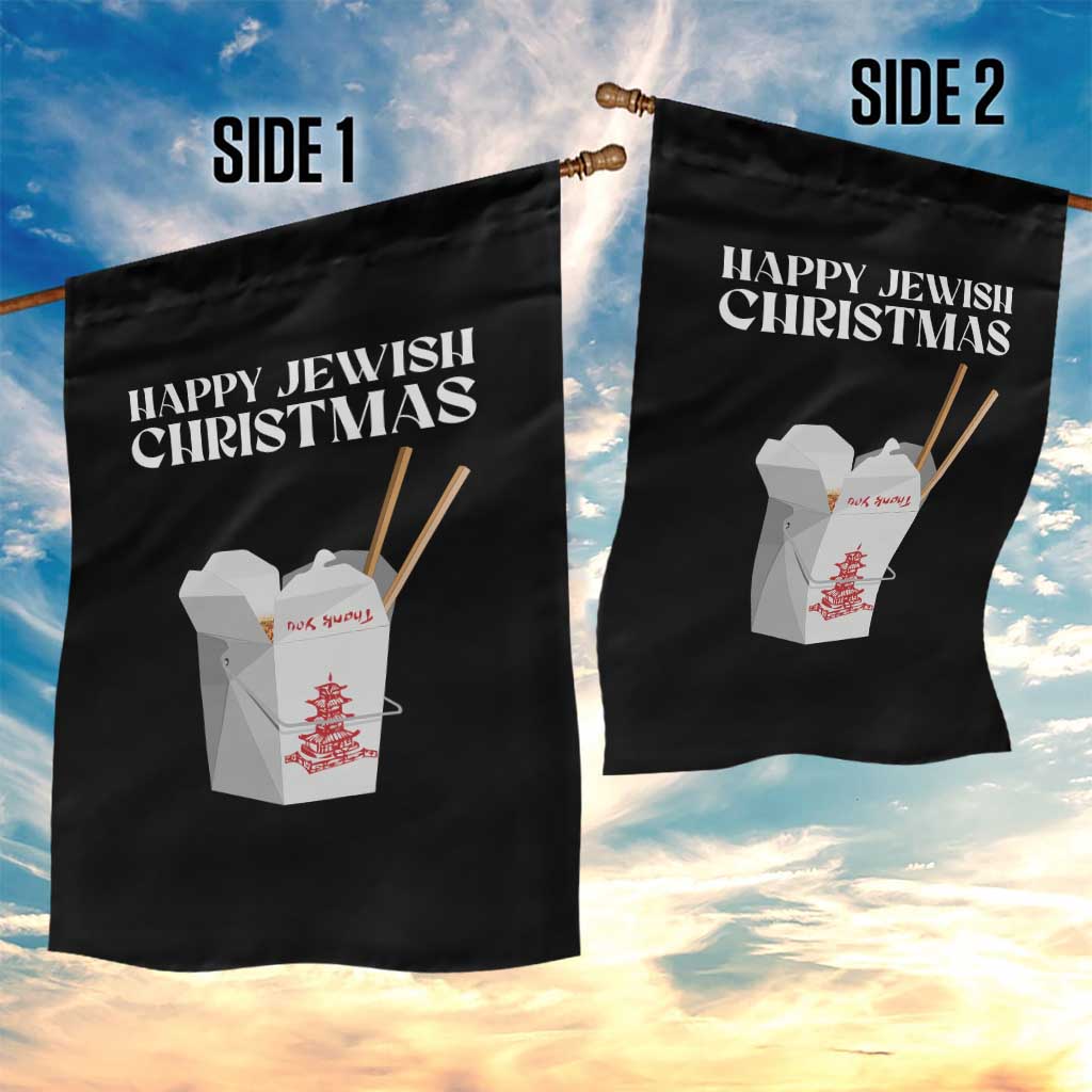 Happy Jewish Christmas Garden Flag Chinese Noodle Asian Take Out - Wonder Print Shop