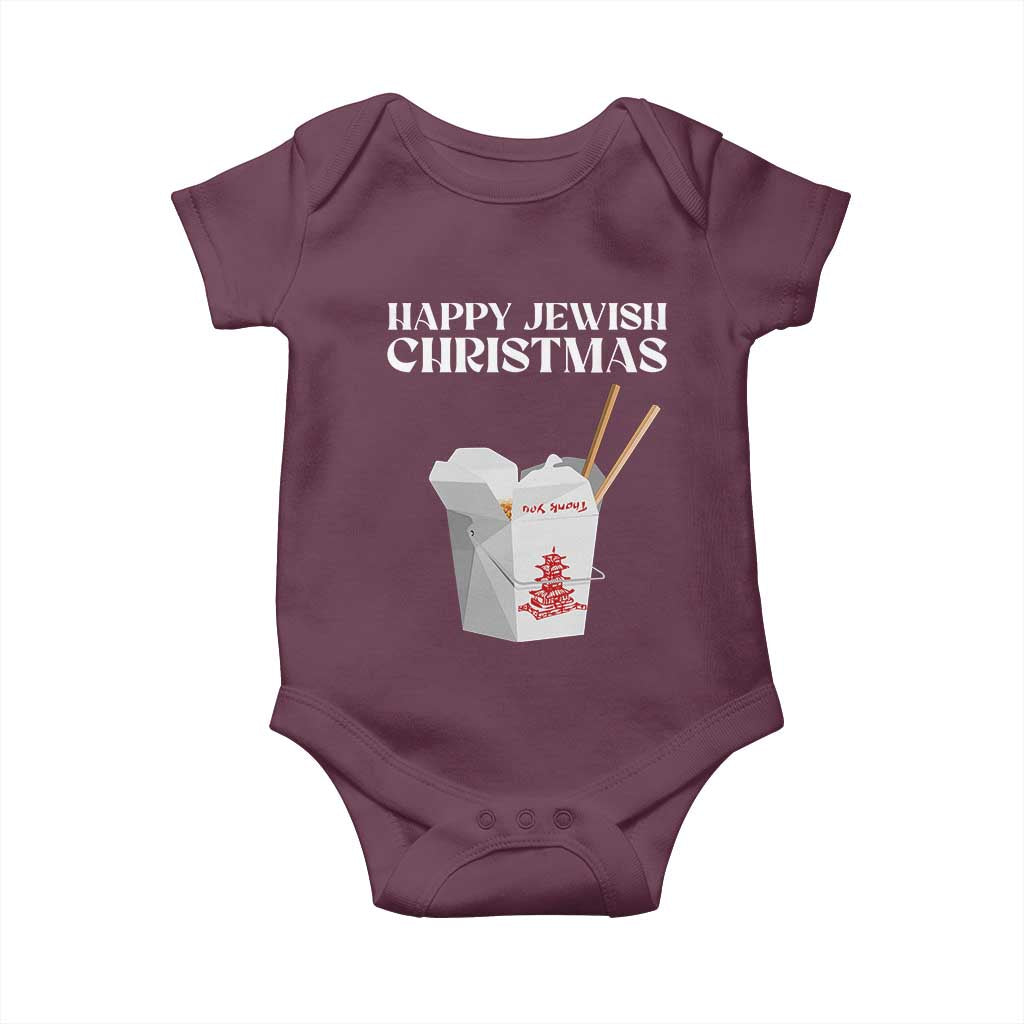 Happy Jewish Christmas Baby Onesie Chinese Noodle Asian Take Out