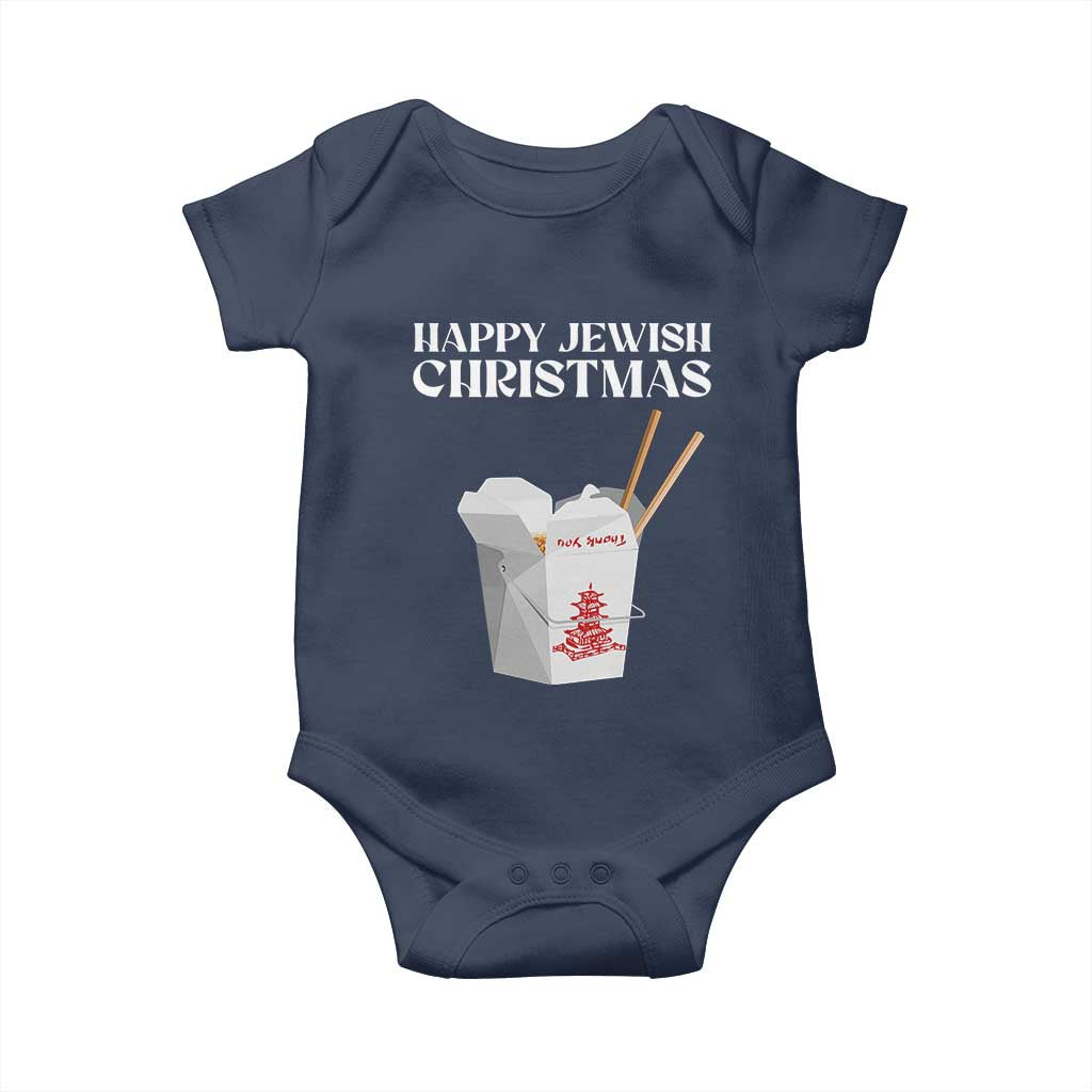 Happy Jewish Christmas Baby Onesie Chinese Noodle Asian Take Out